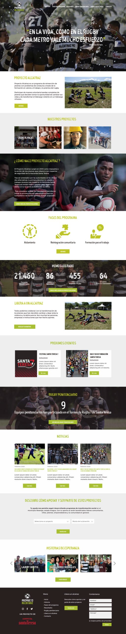 Diseño web rugby
